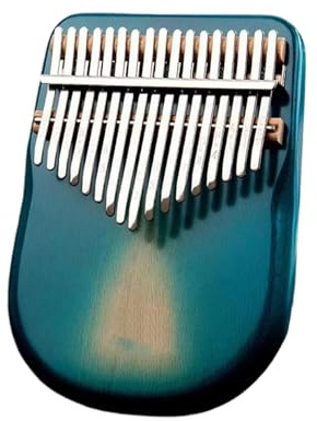 Fingerklavier-Kalimba Kalimba Aus Schwarzem Walnussholz 17 Und 21Tasten-Daumenklavier Professionelles Tasteninstrument Mit Zubehör(17 keys-Blue)