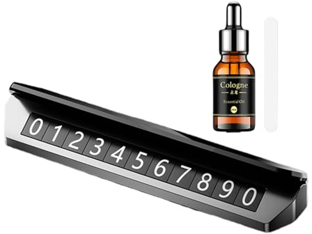 Générique Temporäres Parken Kennzeichen - Autostopp-Telefonnummernschild, Duftdiffusor Benachrichtigungskarte | Handy-Kennzeichen a