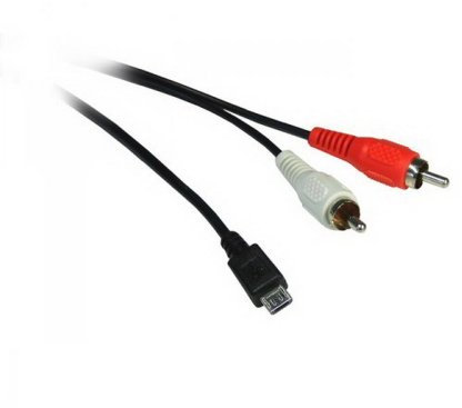 Câble micro-USB / 2x RCA