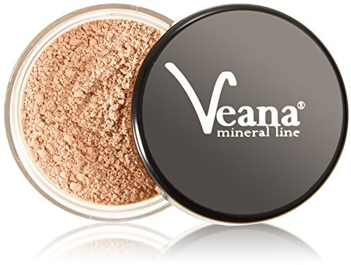 Veana Mineral Foundation - Suede (6g) - ohne Farbstoffe, Öle, Chemikalien, Auffüller, Additive oder Konservierungsstoffe.
