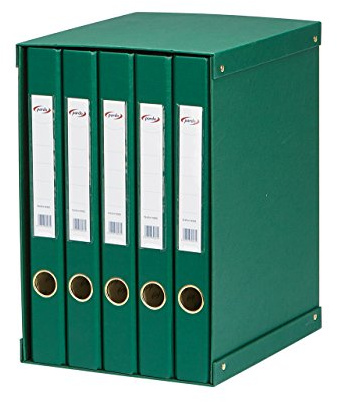 Pardo 924504 Scatola per 5 Raccoglitor Fogli, Verde