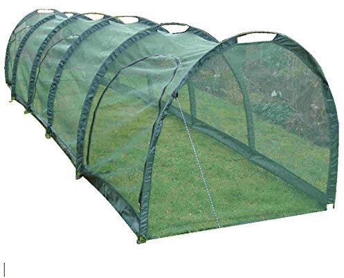 GardenSkill Net Grow Tunnel - Garden Growhouse Cloche for Protecting Fruit Vegetables Plants (5m x 1.5m x 1.5m high)