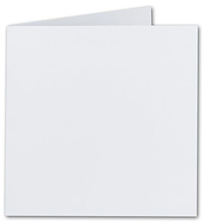 FarbenFroh by GUSTAV NEUSER Quadratische Falt-Karten 15 x 15 cm - Hochweiß - 100 Stück - formstabil - für Drucker geeignet - für Grußkarten, Einladungen & mehr