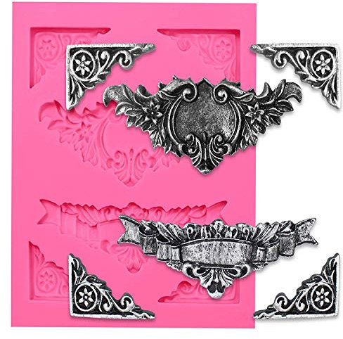 Moule en silicone baroque 6 cavités pour dentelle fondant