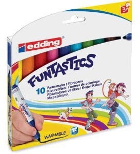 Edding Fasermaler edding 14 Funtastics ca. 3mm VE=10 Farben