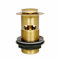 Housler® Bonde de vidage à fente dorée pour lavabo de salle de bain 3,8 cm