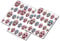 AWS Set Water Newsee Decals Skulls Mexican Sugar Skulls Diamond Mix 3 Types fiorati Nail Art Stickers Decoration Flowers Mexicain Skulls Decorated Skulls Mixed Types Diamond Craneo 60