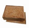 Schwarzwald Metzgerei - Weinkiste mit Schiebedeckel und Deko Holzwolle - Geschenkbox - Holzkiste aus Holz mit individuell beflammter Oberfläche für 3 Flaschen - 360 x 272 x 100 mm (Inkl. Holzwolle)