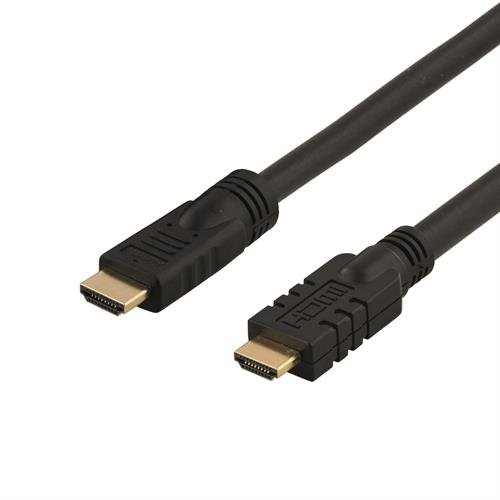 DELTACO HDMI-1100 Aktives HDMI-Kabel, HDMI High Speed ​​mit Ethernet, 10m schwarz