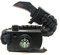 WEREWOLVES 5 in 1 Outdoor Survival Tactical Fallschirm Seil Überleben Seil Armband Mit Kleinen Messer (Schwarz)