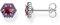 Thomas Sabo Ohrstecker Sechseck rot 925 Sterling Silber H2072-348-10