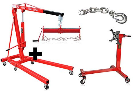 Motorheber 2000 kg Balancierer u Motorständer 454 KG + extra Kette
