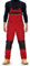 TMG® | Lange Arbeitslatzhose Herren, Rote Latzhose mit Kniepolstertaschen aus Cordura, viel Stauraum, robust | 64