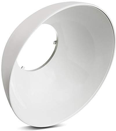 Maclean MCE415-Pantalla Reflector para Bombilla de 30 W, Blanco, (Pantalla para bombillas LED de 30W)