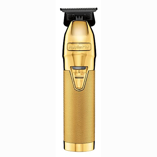 BaByliss Pro FX787GDB Barberology MetalFX Series – Outlining Trimmer mit DLC 2.0 Deep Tooth T-blade Gold