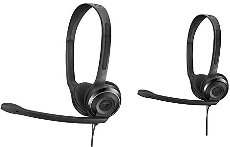 Sennheiser PC 8 USB Micro-Casque VoiP au Port USB pour PC/Mac,Noir & PC 5 Chat Casque Filaire pour Ordinateur Portable Noir