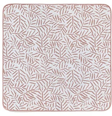 Toddlekind Krabbelmatte für draußen & drinnen, wasserabweisend & tragbar, Picknickdecke für Babys aus Bio-Baumwolle, windelfreies Spielen, 120 × 120 cm, Sea Shell
