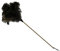 africX Staubwedel Strauß mit hochwertigen afrikanischen Straußenfedern und extra langem 70 cm Holzstiel - Staubwischer flauschig weich und antistatisch - Gesamtlänge: ca. 95 cm Staubfänger