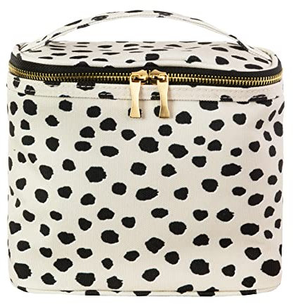 Kate Spade New York Insulated Lunch Tote, Small Lunch Cooler, Thermal Bag with Double Zipper Close and Carrying Handle, Flamingo Dot