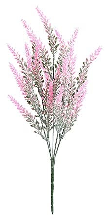 Generic Palme Balkon Bundles gefälschte Kunstblumen gefälschte Lila für Haus Blumen Lavendel künstlich 12 Kunstblumen Grabgestecke Winterhart (Pink, One Size)
