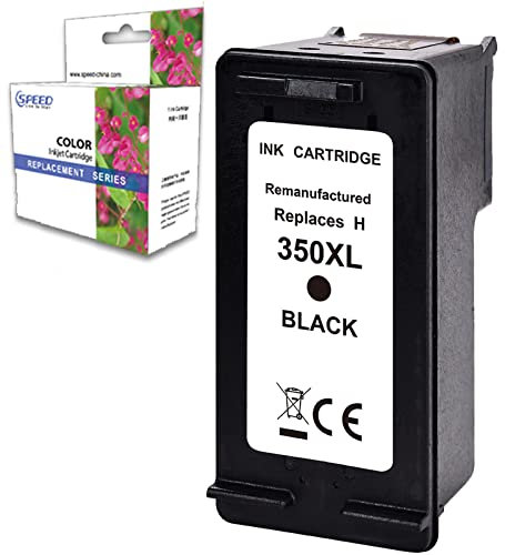 Druckerpatrone kompatibel mit HP 350 XL Schwarz 350XL Drucker Deskjet D4260 Officejet J5730 J5740 J5615 J6410 J6424 J6480 Photosmart C4400 C4280 C442424 PRINTER FAST X
