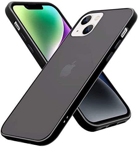 Cadorabo Hülle kompatibel mit Apple iPhone 14 PLUS Schutzhülle TPU Silikon Case Hybrid Matt Design Anti Rutsch Slim Kratzfest Weiche Gummi mit Rundumschutz Case Hülle für iPhone 14 PLUS in Transparent