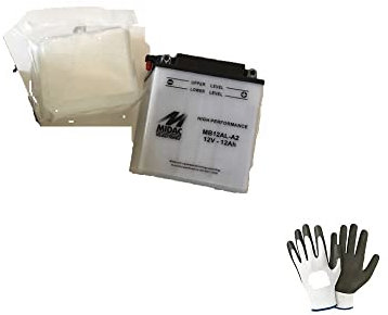 COMPATIBILE CON YAMAHA XV Virago 535 dal 1986 al 2002 BATTERIA MIDAC MB12AL-A2 FORNITA COMPLETA DI LIQUIDO A PARTE BATTERIE 12 AH AMPERE 12 VOLT 135X81X162CM