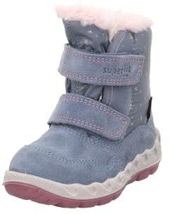 Superfit Mädchen Icebird Warm Gefütterte Gore-tex Stiefel, Blau Rosa 8010, 24 EU
