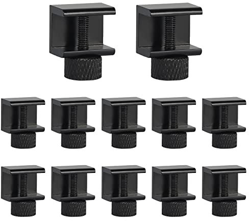 10 Stück 3D Drucker Heißbett Glasplattform Halter 3D Drucker Zubehör 3D Drucker Clip Klemme Zubehör 3D Drucker Heißbett Klemme für 3D-Drucker-Heißbett-Glasplatte Einstellbare Glas Halterung