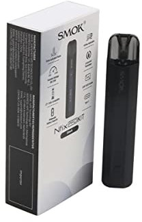 Smok Nfix Pro Kit 2 ml Kartusche 25 W Vape-Gerät Eingebauter 700-mAh-Akku Zugaktivierter Modus 1,2 Ohm LP1-Spule Kein Nikotin Schwarz