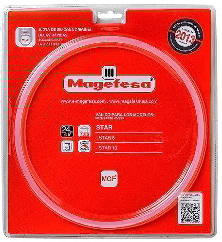 ANAKEL HOME Magefesa Junta Tapa Olla 09REME24STC Compatible con Olla Express Magefesa Star de 8-10L | para Ollas Fabricadas Después de 2013, Silicona, Ø24 cm