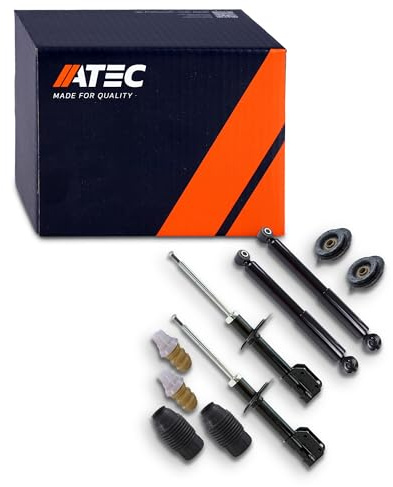 ATEC Germany 4x Gasdruck Stoßdämpfer Vorne & Hinten Federbein inkl. | Kompatibel mit: FIAT PUNTO, PUNTO Kasten/Schrägheck