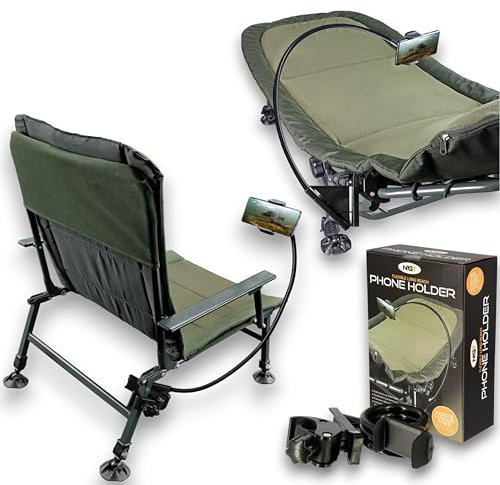 Lidsters Fishing Supplies NGT Handyhalterung, flexibel, für Karpfenangeln, für Stuhl, Bett, Tisch, Übernachtung, Camping