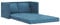 vidaXL Bodensofa, Klappbar Bodenbett Sofa mit Schlaffunktion, Schlafsofa Schlafsessel mit Metallgestell, Klappsofa Sofabett für Wohnzimmer Schlafzimmer, Blau Stoff