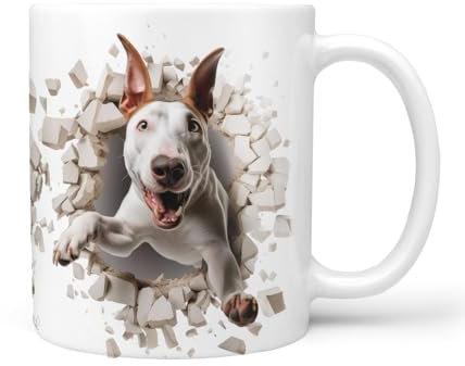 Hunde-Tasse: Bullterrier Bull Terrier, Liebe zum Haustier | Kaffee-Tasse | Geschenk für Hundeliebhaber Hundebesitzer | Haustierliebe | Geschenkidee | Keramik 330ml | Geschenktasse