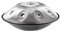 Sonic Energy Sensory Handpan Silber – D Amara, 9 Töne, 440 Hz – Edelstahl – Für Meditation, Yoga, Percussion – Inkl. Zubehör (HPSTL91S)