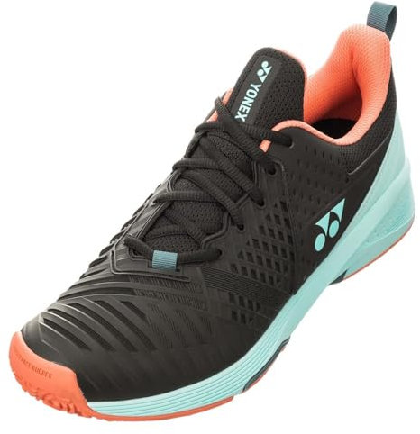 YONEX Herren Sonicage 3 Cly Tennisschuhe Sandplatzschuh Schwarz - 43
