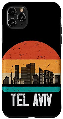 Hülle für iPhone 11 Pro Max Tel Aviv Israel Retro Vintage Skyline Tel Aviv