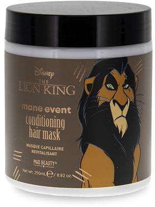 Mad Beauty - Scar Revitalisierende Haarmaske mit Mango und Papaya, Disney, König der Löwen, 250 ml