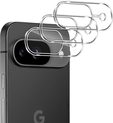 Lutree für Google Pixel 9 für Panzerglas Kameraschutz, 3 Stück 9H Härte Anti- Kratzer Linse Schutzglas, HD Hinten Kameraschutz Displayschutz