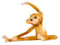 KUKUUU Yoga-AFFE-Figur, Statue, Desktop-Tierskulptur(Leg Press)
