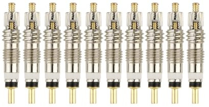 CGEAMDY 10 Stücke Ventil Entferner Werkzeug Presta Schrader, Presta Ventileinsatz Ventilkappen Fahrrad, Ventilkern Für Presta, Fahrrad Ventilkerne Kupfer, Universalreparaturteile Für MTB Bike