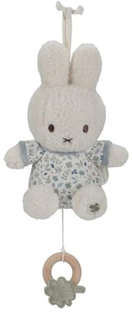 nijntje miffy x Little Dutch NIJN465 Stoff Spieluhr Hase Miffy - Lucky Leaves
