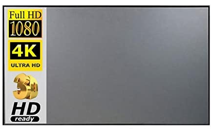 QZCX Projector Screen Metal Anti-Light 16:9 Scale Projector Screen 60 84 100 120 133 Inches Portable Home Outdoor Office HD Projection Curtain Easy To Install And Store(30 inch)