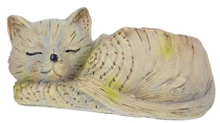 Alipis Maceta para Suculentas Forma De Gato Maceta De Resina Bonita para Escritorio Decoración De Jardín y Hogar para Bonsái Escultura De Gatito