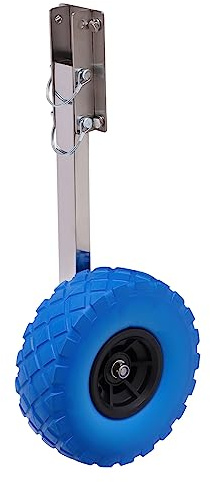 HHEMSTD Slipräder Aufblasbare Bootsstarträder Edelstahl Chlauchbooträder Maximale Belastung 150kg Transporträder für Alle Arten von Aufblasbaren Booten und Anhängern Blau