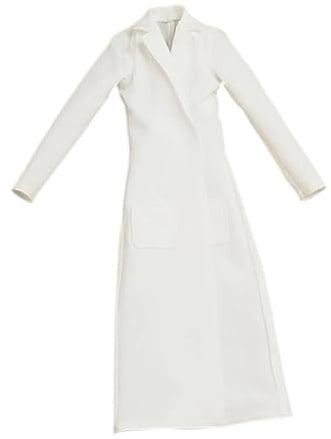 LeeQinersw 2 Stück Puppenkleidung 1 12 Maßstab Figur Kleidung Miniature Outfit Stoff Female Zubehör DIY Styling für Sammlergeschenk Fotografie , Weiß