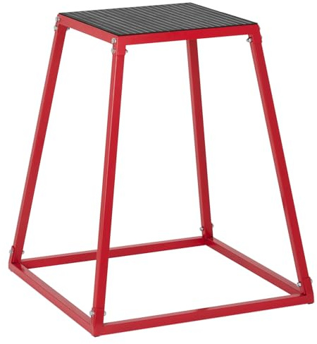 Plyometrische Sprungbox, 767 mm Plyo-Box, Plyometrische Plattform Plyobox Rot, Rutschfeste Fitness-Übungs-Step-Up-Box für Heimtraining, Konditions-Krafttraining, Gesäß, Oberschenkel Trainieren