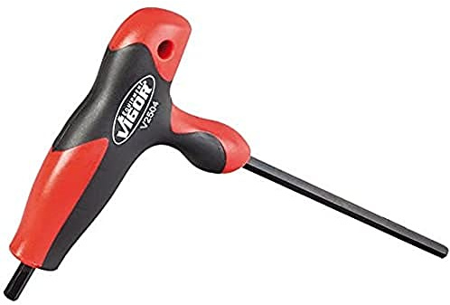 VIGOR Schraubendreher, T-Griff, V2504, Innensechskant Profil, SW 6 mm | Abtrieb Innensechskant Profil, SW 6 mm, Länge l1 132 mm, Länge l2 217 mm, 142 g, SW 6 mm , Innensechskant Profil