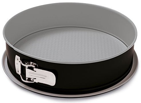 Guardini, Moule à charnière 1 fond Ø 26 cm, Fond anti-goutte, Acier avec revêtement antiadhésif, Noir et Argent, Fabriqué en Italie, Ligne Silver Elegance